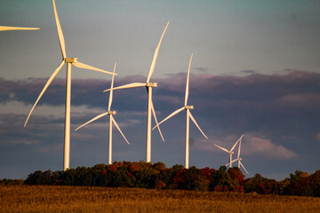 wind turbines farm
