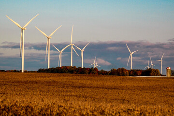 wind turbines farm