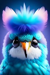 Fototapeta premium blue bird eye