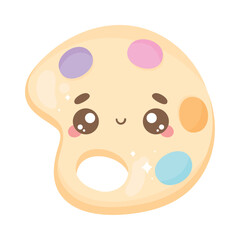 pallette paint kawaii character