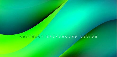 Abstract elegant flowing shapes background, fluid gradient colors. Template for covers, templates, flyers, placards, brochures, banners