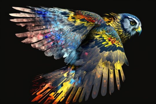The owl parrot, or kkp, perched and scanning the horizon. Generative AI