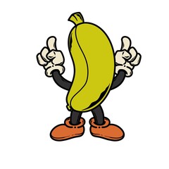 Simple cute cartoon doodle fruit character emoticon