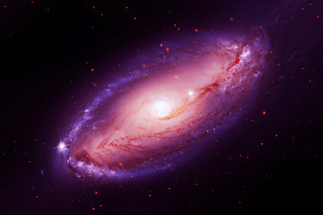 Beautiful purple galaxy. Elements of this image furnished by NASA 
