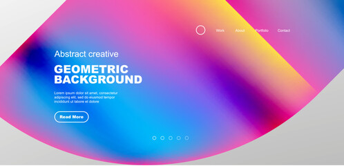Naklejka premium Abstract circles and lines geometric minimal trendy background. Business or technology design for wallpaper, banner, background, landing page, wall art, invitation, prints