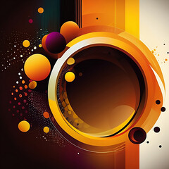 Abstract Background with circles for Presentation.