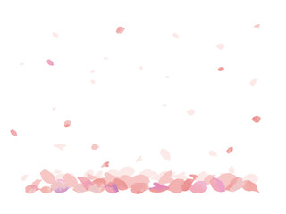 Background with petals falling down 3