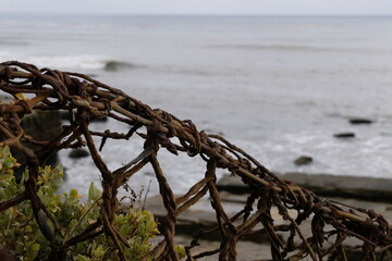 Obraz premium fence on beach