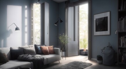 Luxury living room interior design [AI Generated]