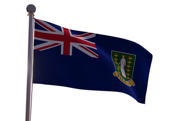 Flag in the wind  -The British Virgin Islands 