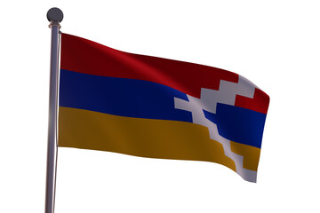 Flag in the wind  -Artsakh 