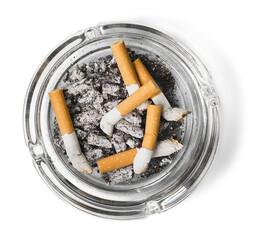 Extinguished used cigarette, Stop smoking concept