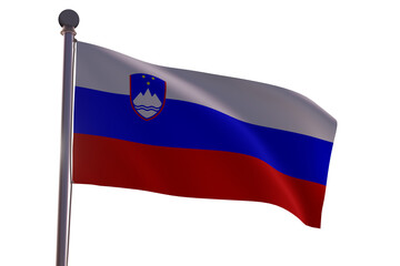 Flag in the wind  -Slovenia 