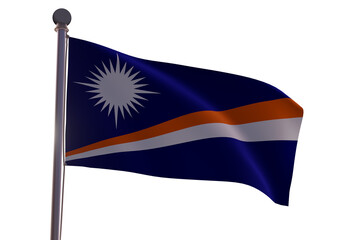 Flag in the wind  -The Marshall Islands 