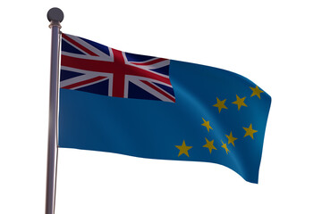 Flag in the wind  -Tuvalu 