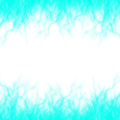 Fototapeta na wymiar blue color lightning wave frame