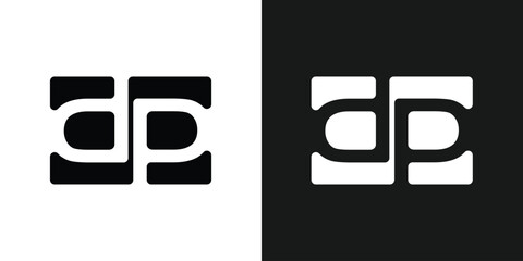 logo DP abstract design modern and unique