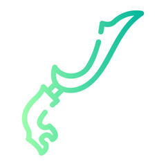 Kujang gradient icon