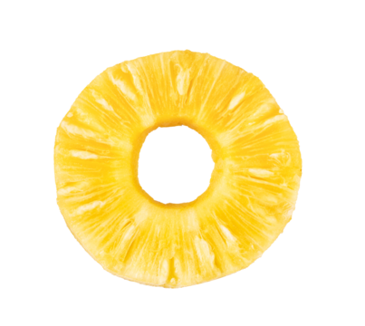pineapple with slices isolated on transparent png