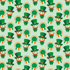 Fototapeta premium St Patrick's Day pattern 