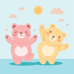 cute bears couple