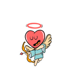 Cupid valentine illustration