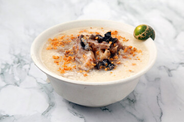 Freshly cooked Filipino food called Goto or Lugaw