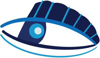 Evil eye vector - symbol of protection - blue turkish and greek eye