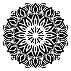 Mandala Pattern Stencil doodles sketch ornament vector design