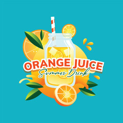 orange juice for summer drink