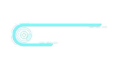 Obraz premium Abstract tab hi-tech HUD sci-fi display interface frame digital technology element