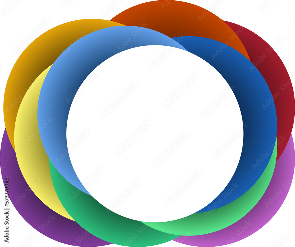Poster abstract colorful circle background, background of colorful circle for copy space, abstract graphic 