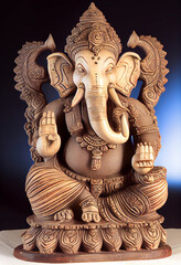 Fototapeta na wymiar Ganesha illustration, Ganesh Chaturthi, Ganesh, Ganesha, Lord Ganesh, Lord Ganesha. Generative AI.