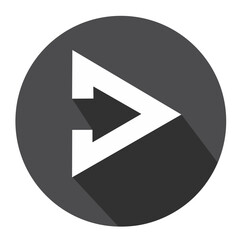 Grey Icon Next and Back for design