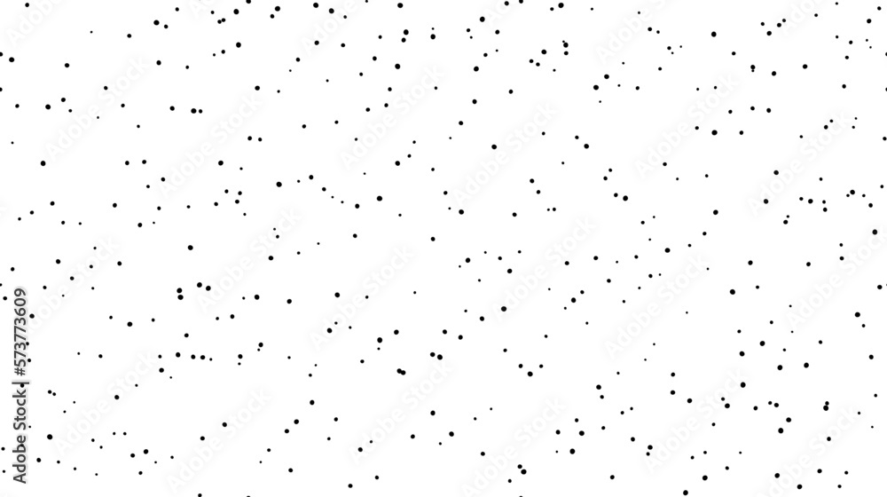 Poster Seamless dotted pattern. Noise grain repeating background texture. Particles, splashes, drops, dots wallpaper. Vector backdrop