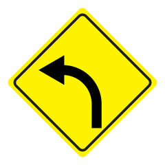 yellow road sign transparent backgroun