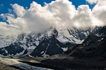 Belukha is highest peak of Altai mountains. 4506 meters