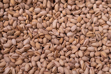 Pistachios on the store shelf