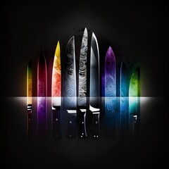 City Chef Knives (Abstract)