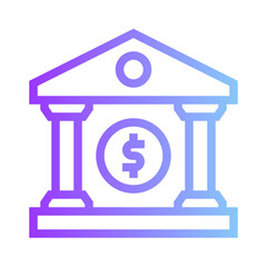 bank gradient icon