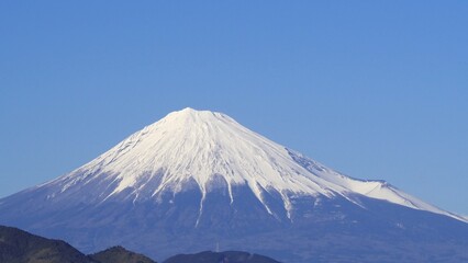 富士山のアップ