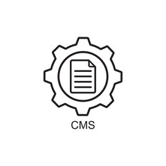 cms icon , business icon vector