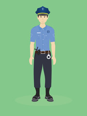 policeman cartoon character