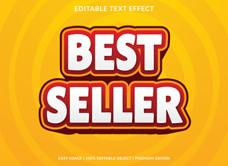 best seller editable text effect template with abstract background use for business logo and brand