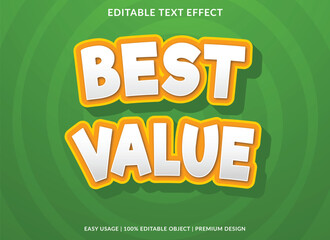 best value editable text effect template with abstract background use for business logo and brand