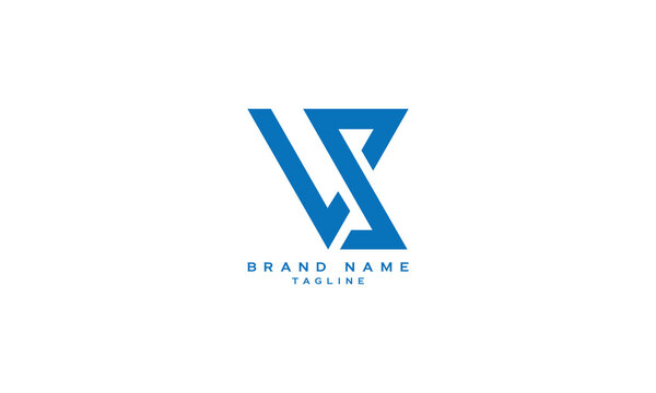 VPS, VSP, VS, Abstract initial monogram letter alphabet logo design