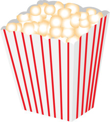 Popcorn vector image or clipart