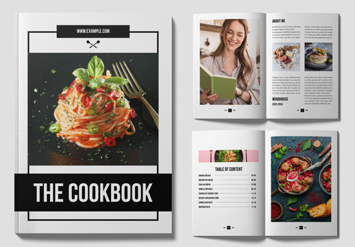 Cookbook Design Template Layout