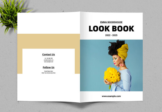 Fashion Lookbook Design Template Layout