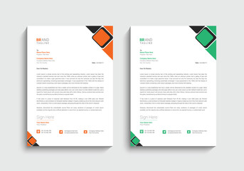 Minimalist letterhead template design
